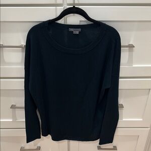 VINCE Dark Green Long Sleeve Wool & Cashmere Sweater